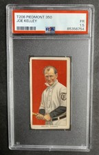 1909-11 T206 - Joe Kelley - HOF - Piedmont 350 - PSA 1.5 FR