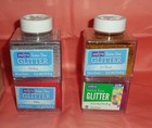 4 NEW SULYN EXTRA FINE GLITTER-2.5oz EACH-SILVER,GOLD,RED,AMETHYST-PRETTY COLORS — photo 1