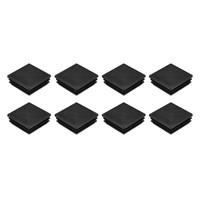 8 StüCk Rohrstopfen, 50X50Mm Quadratisch Abschlusskappen, Pe-Lamellenstopfen