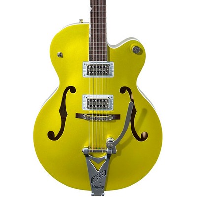 Gretsch G6120THR Brian Setzer Signature Hot Rod Hollow Body wBigsby Lime Gold