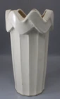 Vintage McCoy Zig Zag Tall Vase "In White"