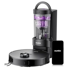 EUREKA Robot Vacuum&Mop, Bagless Self-Emptying, 10000Pa, E20 Evo Plus Black