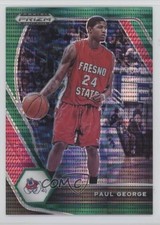 2021-22 Panini Prizm Draft Picks Green Pulsar Prizm 8/25 Paul George #69 7ba