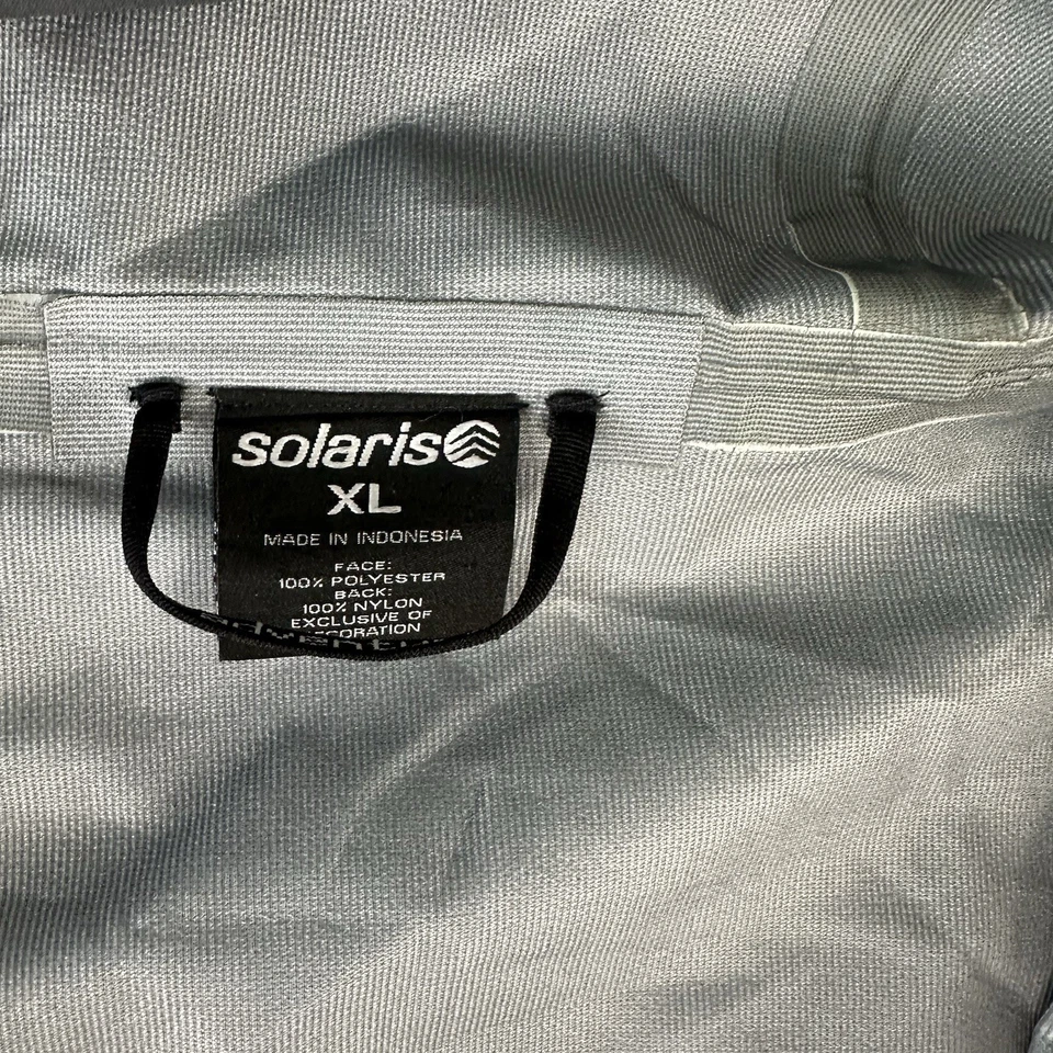 Chaqueta de Lluvia Solaris XL Soft-Shell Gris Impermeable Con Capucha "Bóveda" Bordada Foto 4 de 4