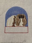 Needlepoint 18ct ShoreBird Pekingese Hand-Painted Canvas — photo 2