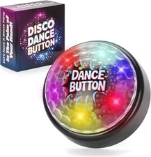 Disco Dance Button with 5 Songs Funny Buttons for Party Supply Desk Toys for Off