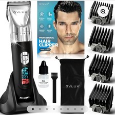 Ovlux Professional Cordless Hair Clippers for Men, Rechargeable Adjustable Blade