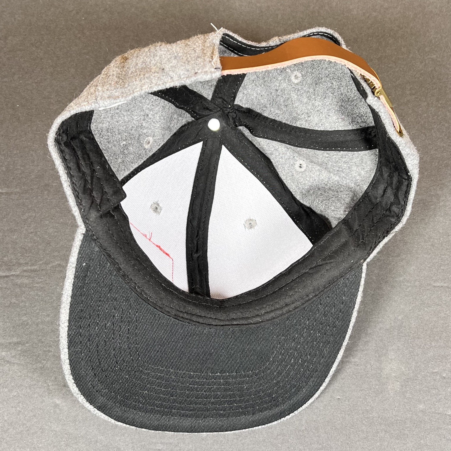 Rainier Beer Hat Wool Blend Leather Patch Strapba… - image 5