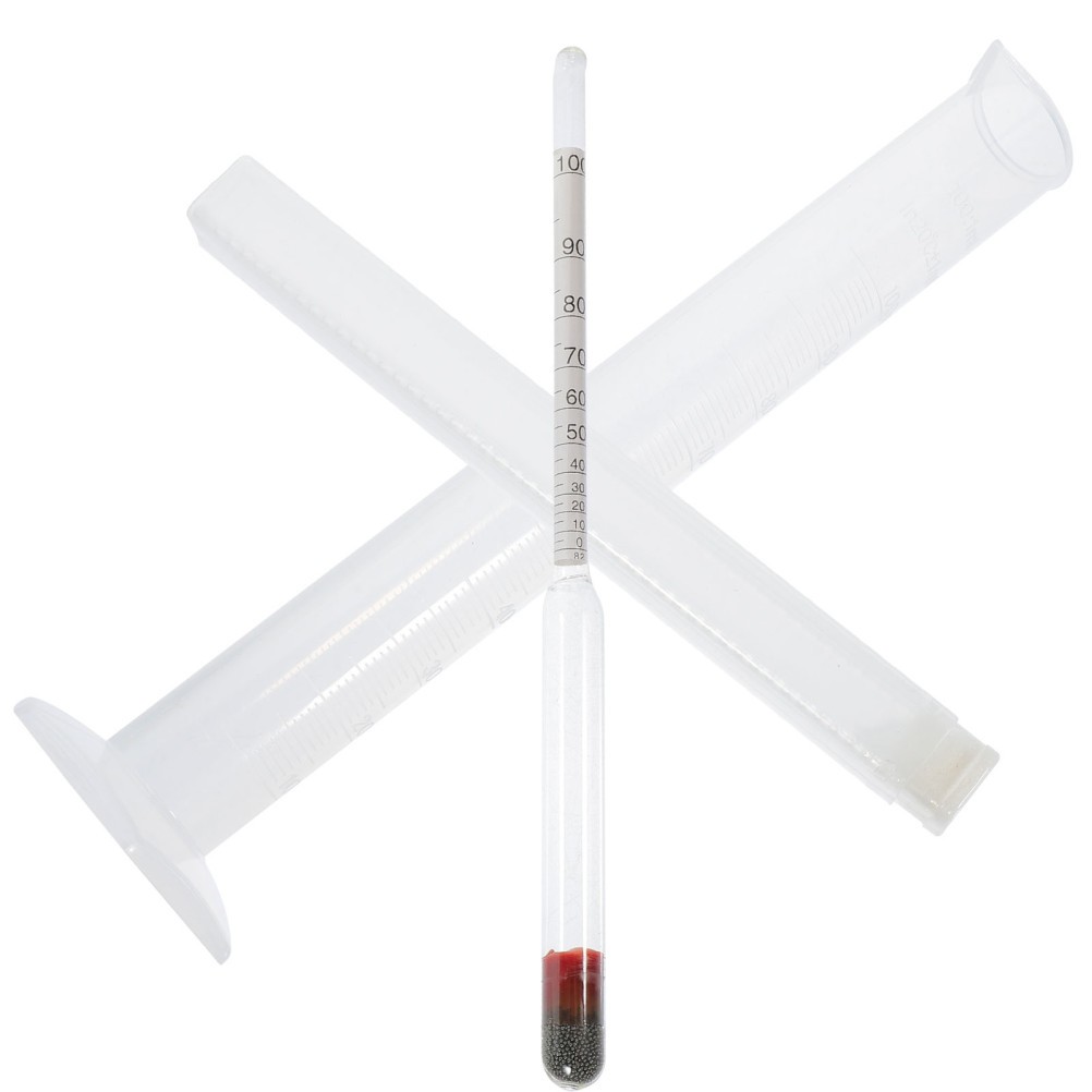 Accurate Triple Scale Alcohol Hydrometer And Test Cylinder For Brewing Supplies