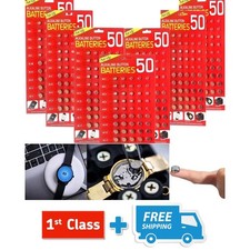 50 X Mix ASSORTED Watch Cell Batteries For Toys, Watches and ect..