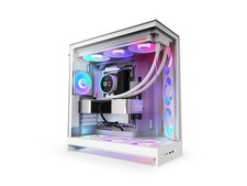 NZXT CM-H92FW-R1 White SGCC / Tempered Glass Mid-Tower Case Computer Cases -