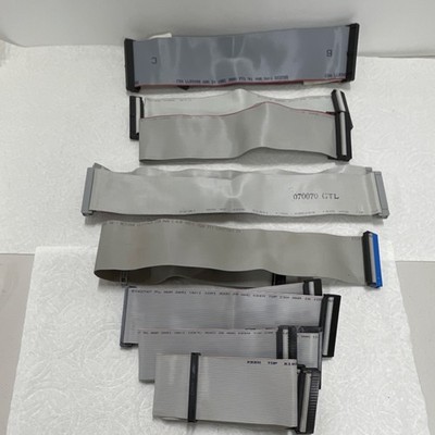 Lot of 9 Gray Flat IDE/EIDE/PATA Ribbon Cable 2- 070070,5-2651, 1-68230, 1- 2678