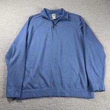 L.L. Bean 1/4 Zip Sweater Blue Men  s Size XL