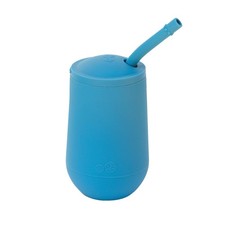 ezpz Happy Cup  Straw System Blue - 24 months - 100 Silicone Cup  Straw...