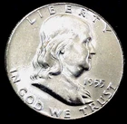 1955 FRANKLIN HALF DOLLAR......ORIGINA BU......MIN. BID .01 & NO RESERVE!