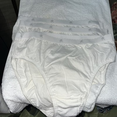 Vintage Fruit Of The Loom 100% Cotton Brief Panties Size 8 Sissy High Waist NEW