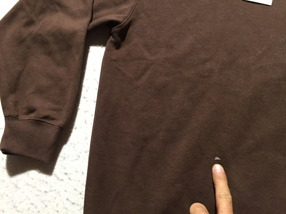 NEW Pro Club Heavyweight Sweatshirt Mens L Large Brown Crew Neck Long Sleeve - Image 3 of 4