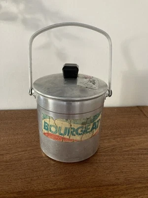 Ancien Seau  Glace Glaçons Alu Bourgeat Vintage Made In France - Photo 1/4