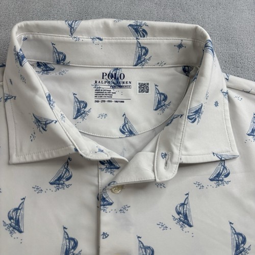 Polo Ralph Lauren Performance Polo Para Hombres 2XB Floral Velero Estampado AOP - Imagen 2 de 10