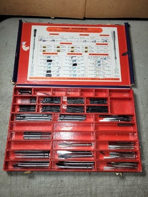 Yankee Stanley Drill Points Bits & screwdriver tips Accessories Box  # 4130 NOS
