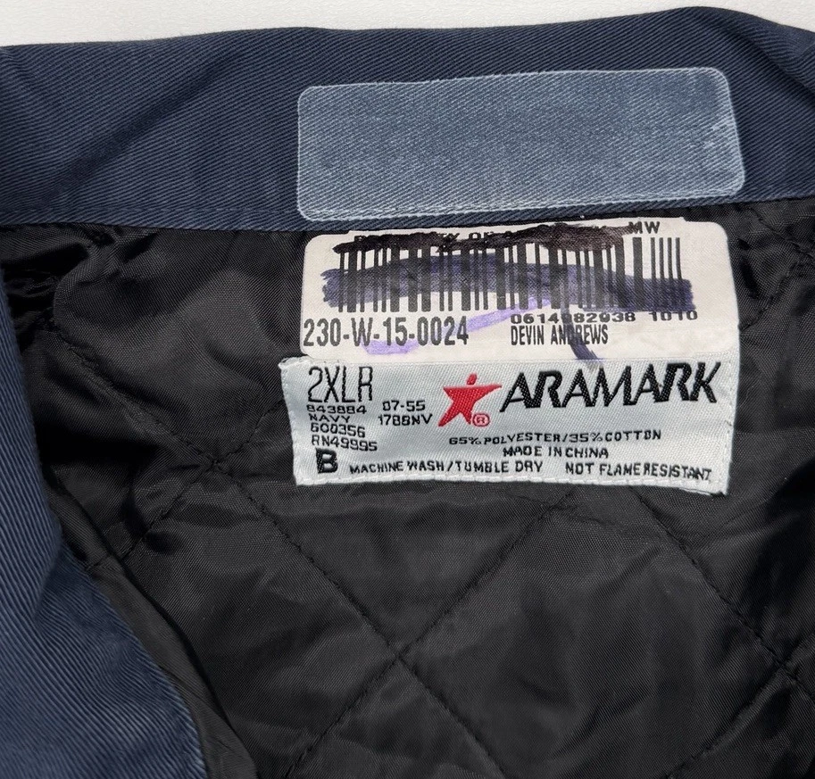 Vintage Honda Mechanic Work Parts Delivery Jacket Blue | XXL image 5