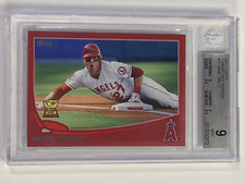 MIKE TROUT 2013 Topps #27 Red Target Border Angels BGS 9