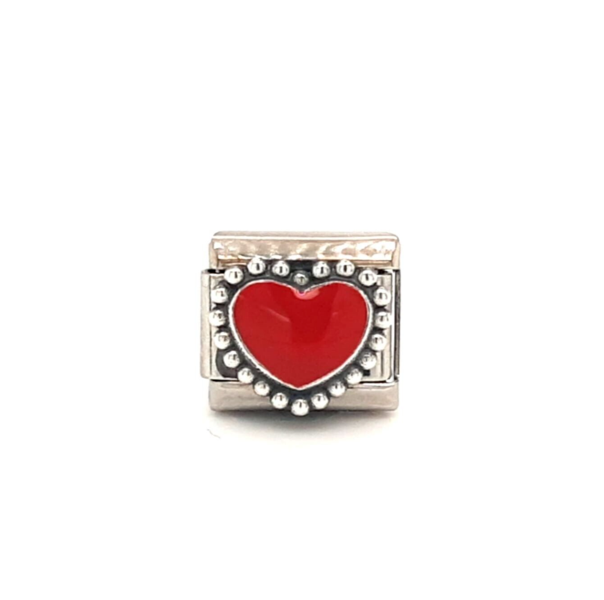 Genuine Nomination Composable Classic Link Pastel Red Heart Charm