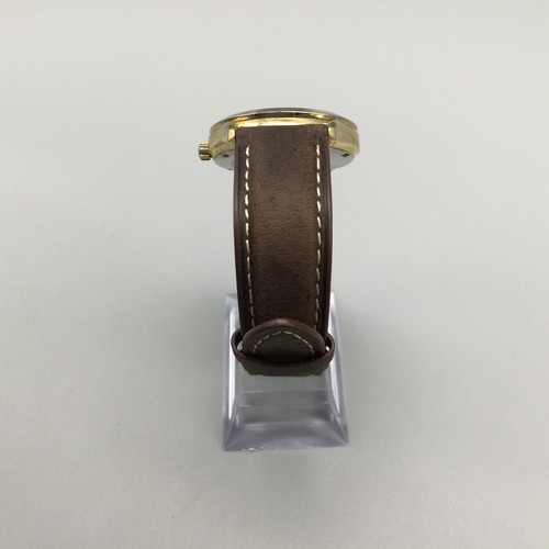Seiko Railroad Solar Watch Men 37mm V158-0AB0 Day Date Leather New Capacitor - 第 4/14 張圖片