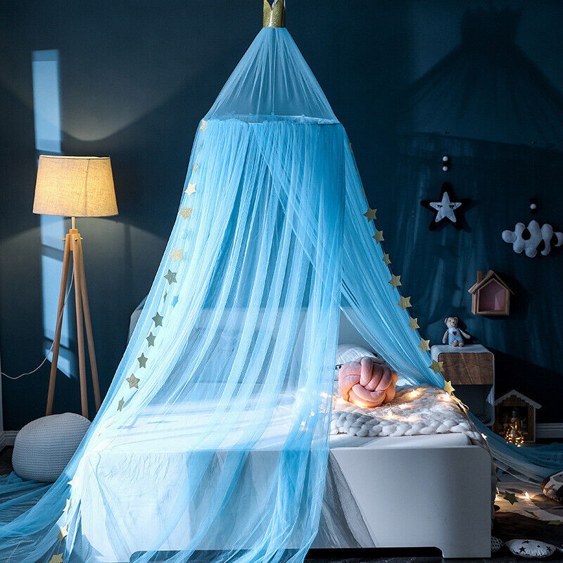 Children Bed Canopy Polyester Hanging Mosquito Net Princess Dome