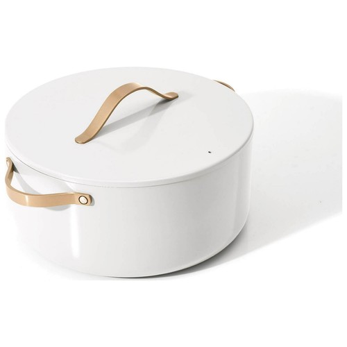 NEW, Beautiful 8-Quart by Drew Barrymore Casserole, White Glazed Nonstick