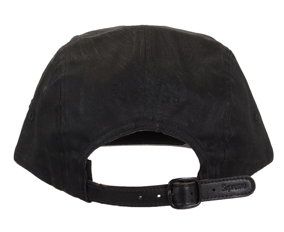 Supreme MM6 Maison Margiela Painted Camp Cap Black **SHIPS TODAY