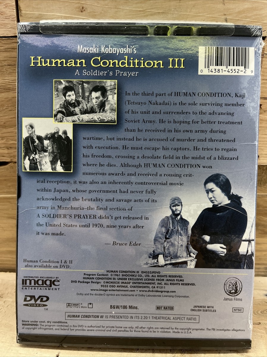Human Condition, The - Pt. 3 - A Soldier's Prayer (DVD, 1999