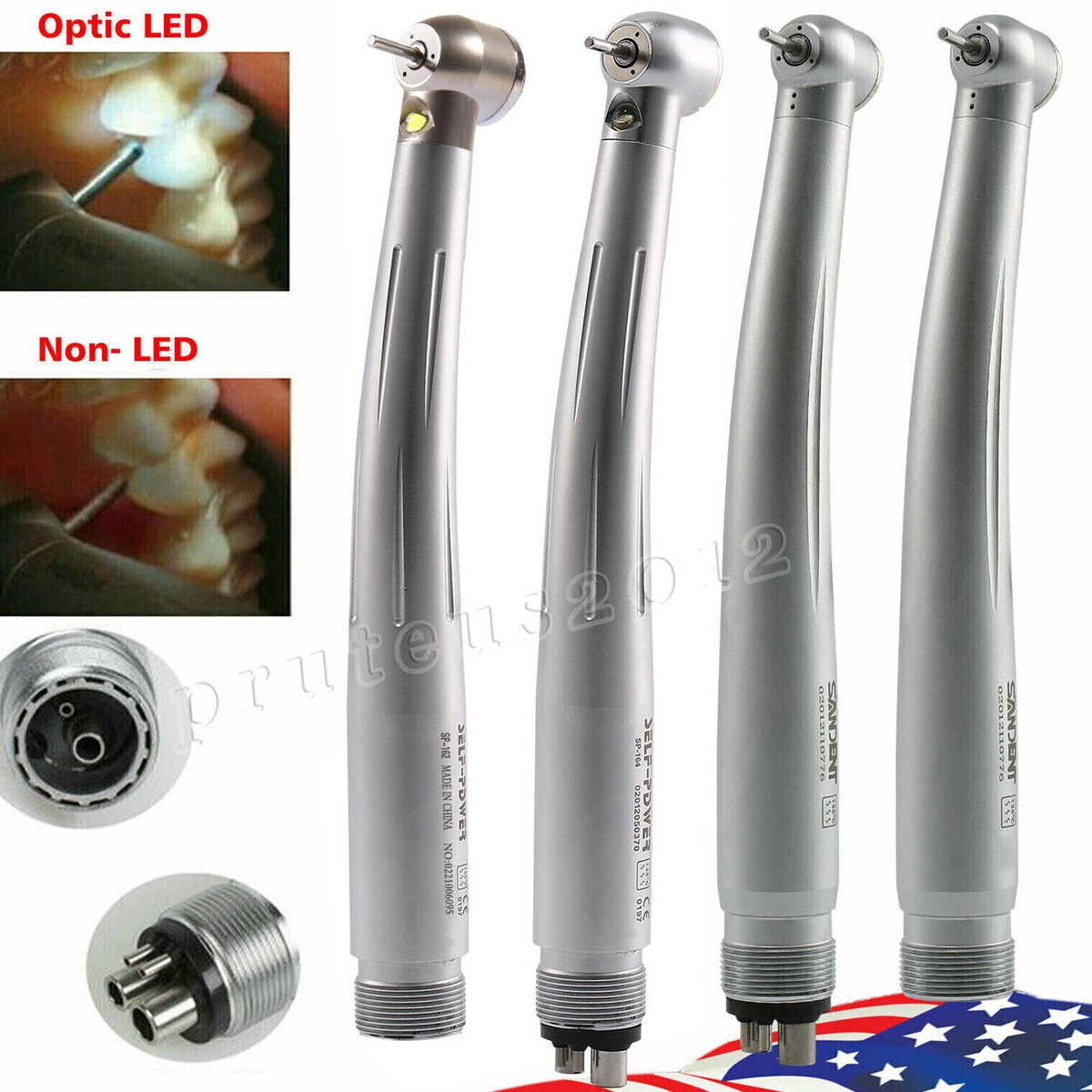 10pcs NSK Estilo Dental Fibra Óptica LED E-generador Pieza De Mano 2