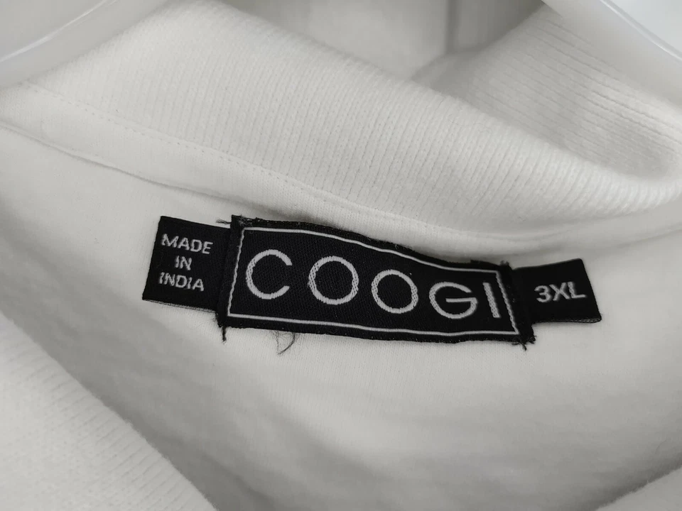 Coogi Мужская рубашка-поло с коротким рукавом кнопка белый леопард печать большой размер 3XL ретро - Изображение 4 из 4