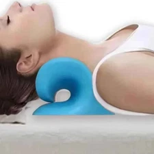 Cervical Neck Pillow STRETCHER Traction Device Brace Support Pain Relief Massage