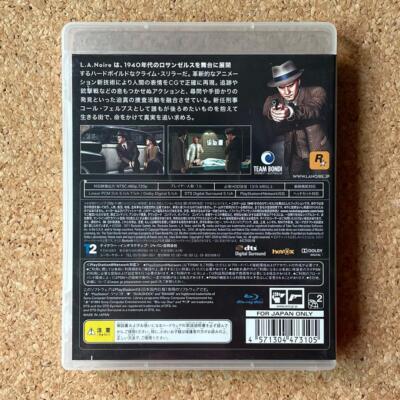 L.A. Noire Rockstar 57977 PlayStation3 PS3 Video Game From Japan