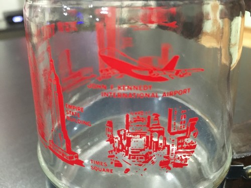 Vintage New York City Beer Stein NYC Times Square Statue Of Liberty World Trade - Picture 4 of 7