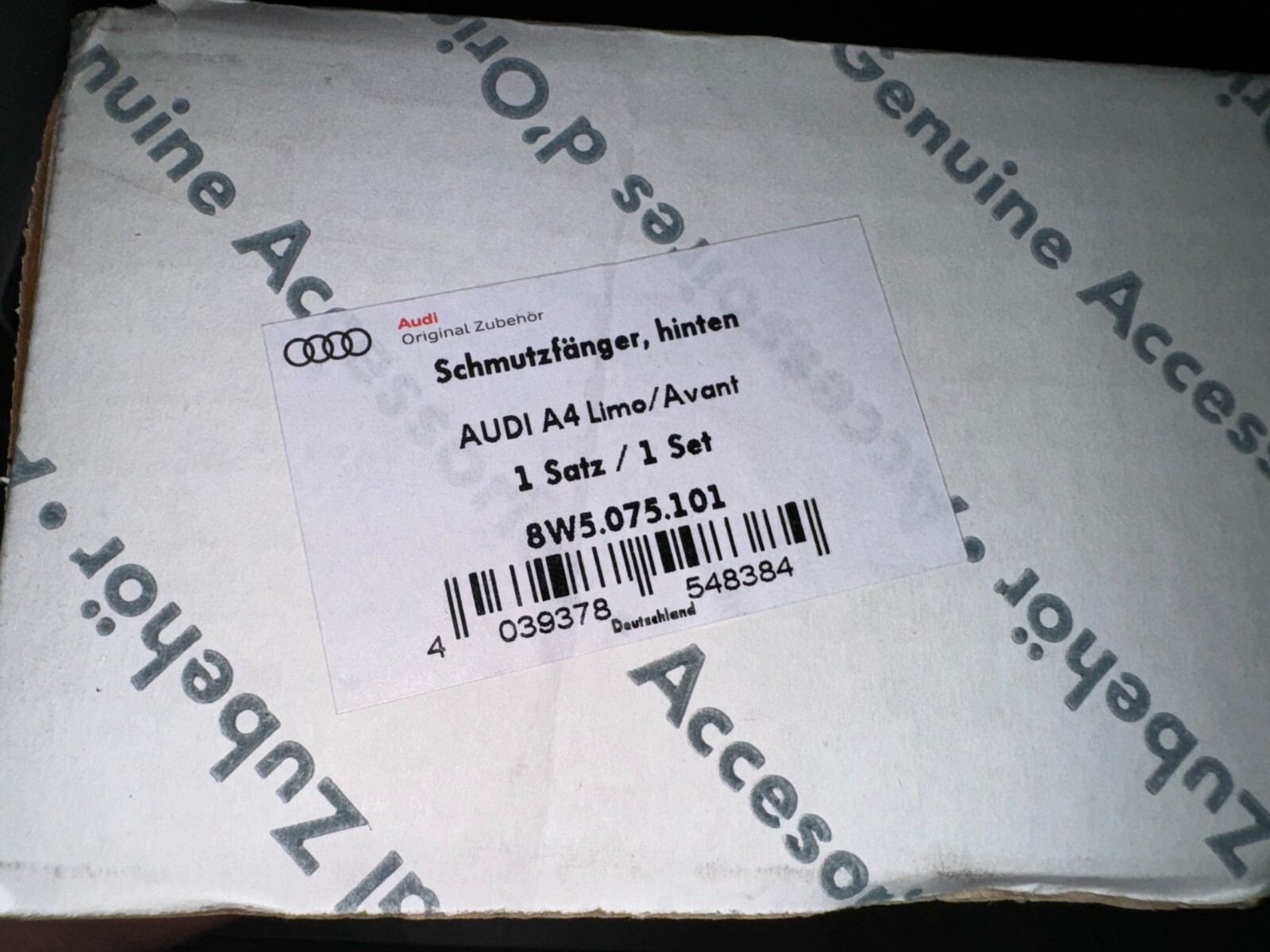Garde-boue arrière de qualité supérieure 8W5075101 pour berline premium Audi A4 - 2