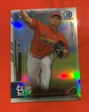 2016 Bowman Chrome #15 Seung-Hwan Oh Refractor Rookie Card #151/499 St. Louis 