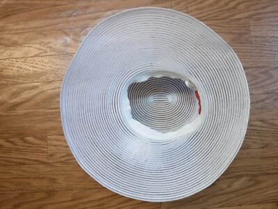 GIOVANNIO Designed England White Wide Brimmed Hat ~Excellent  display picture 1