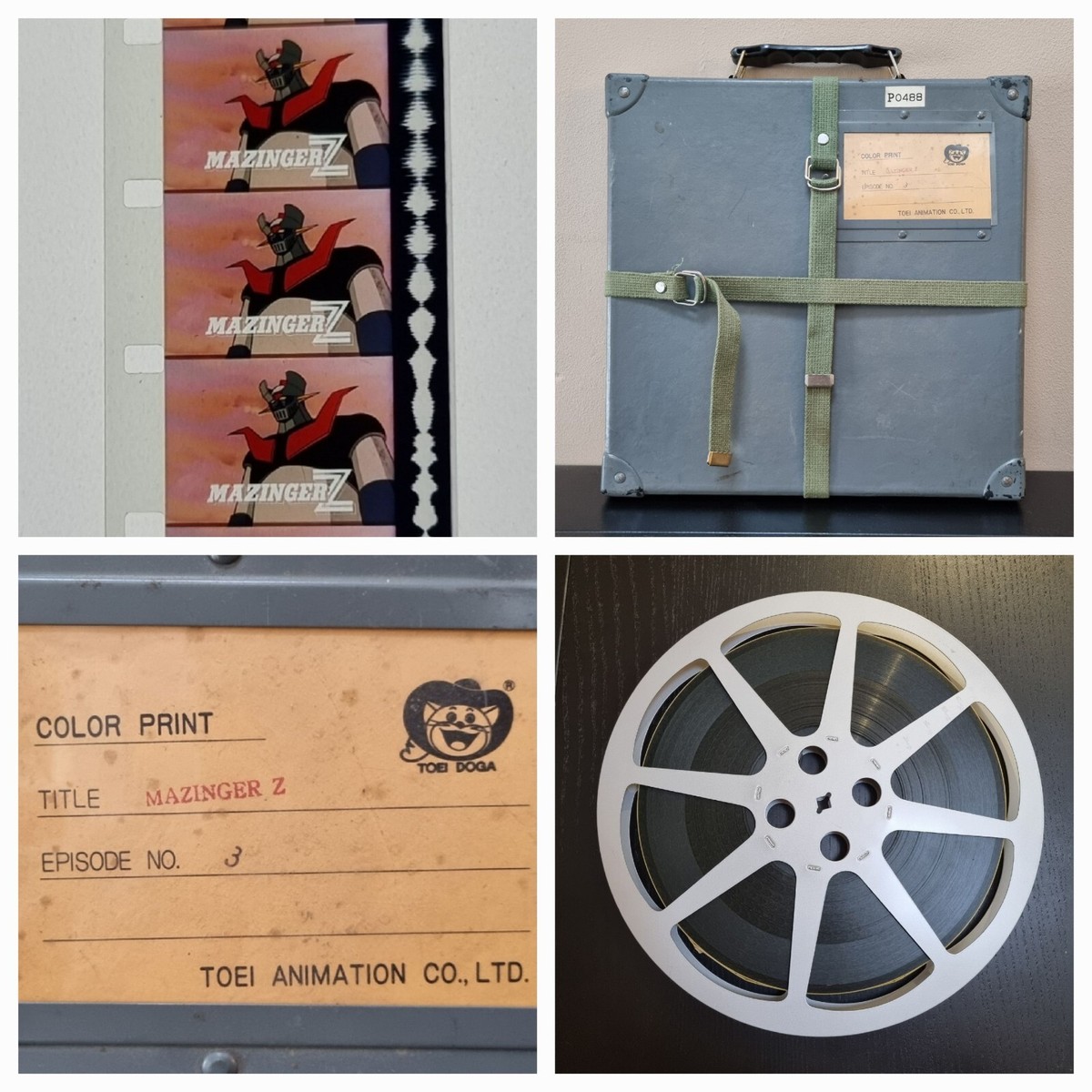 Mazinger Z Episode Manga Anime Film Reel Toei Animation Rare Collectible