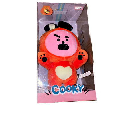 BTS BT21 Cooky Tiger Tatton Plush Doll Linefriends Official 2022 L Size 12'' Tall