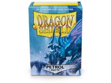 Matte Petrol Case Display Dragon Shield Standard Size Sleeves - 10 Packs