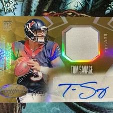 2014 Certified Mirror Gold Tom Savage ROOKIE RC AUTO PATCH 24/25