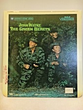 Vintage 1983 CED Videodisc RCA Video Disc John Wayne Green Berets Property Stamp