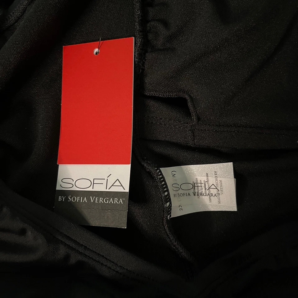 Nuevo con etiquetas Traje de baño Sofia Vergara para mujer negro de una pieza talla 2X Foto 3 de 4