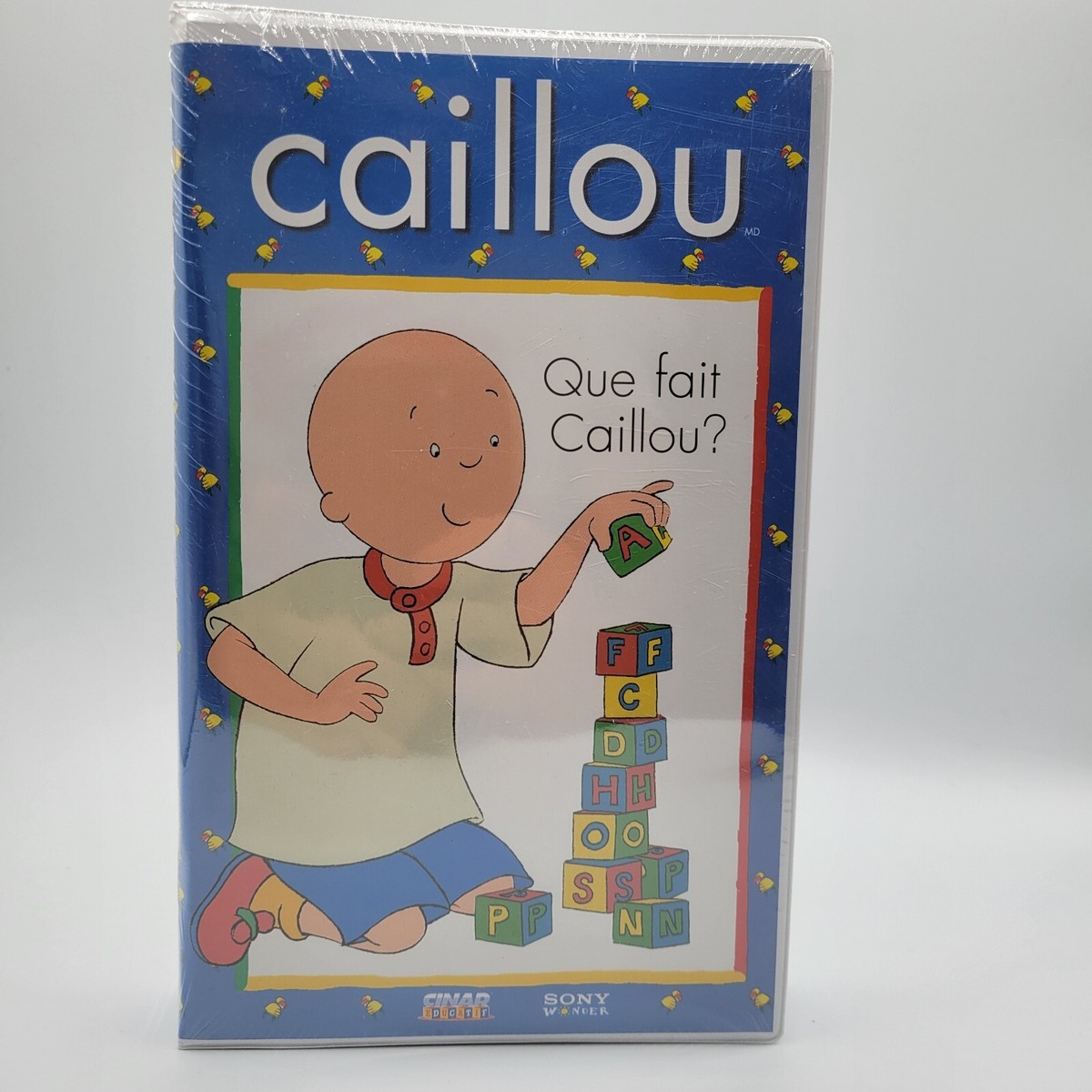 Caillou: Que Fait Caillou? (VHS, 1997, Sony Wonder) Version Francais SEALED  NEW | eBay