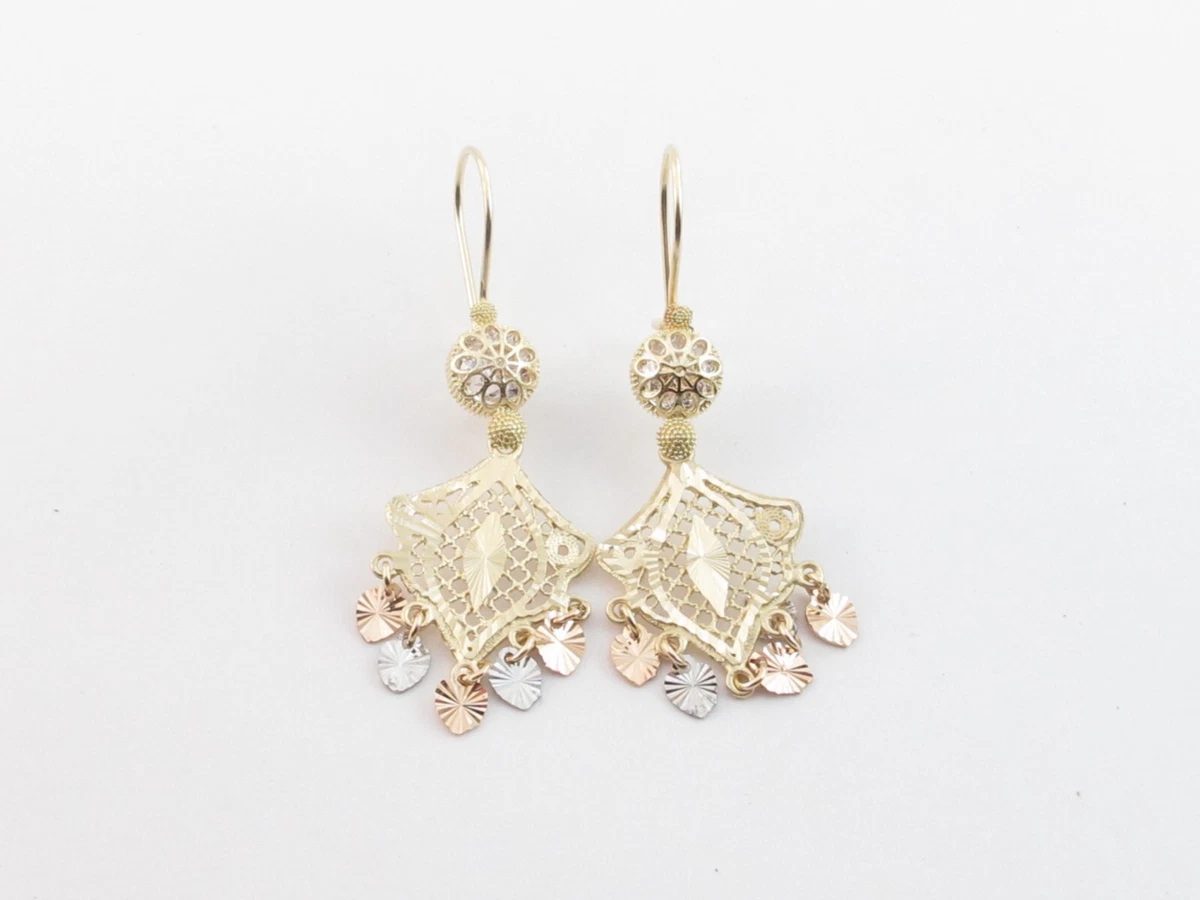14k gold chandelier on sale earrings