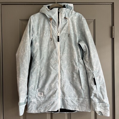 Ride Outerwear Division 10K Womens S P Jacket Light Blue & White EUC
