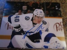 NOLAN FOOTE SIGNED 8X10 MATTE PHOTO KELOWNA ROCKETS (J) TAMPA BAY LIGHTNING